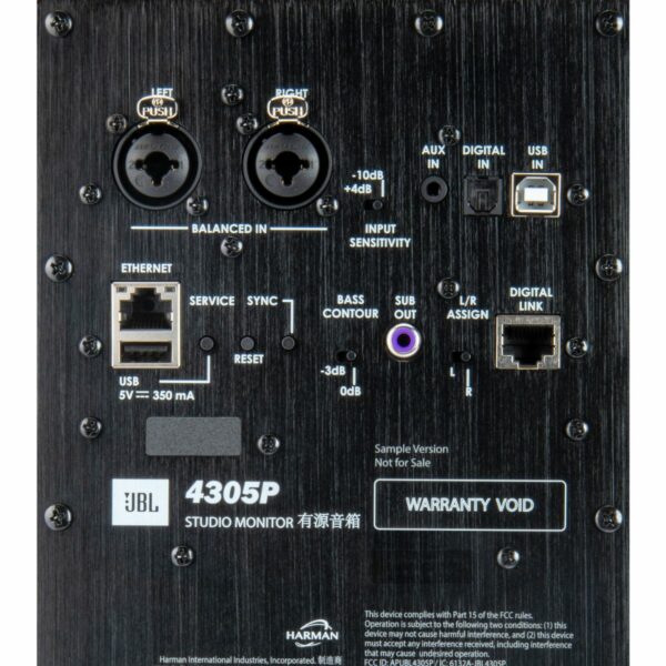 JBL 4305P Koblingspanel 1200x1200 1 - JBL 4305P Studio Monitor - 4305p - AudioCenteret AS