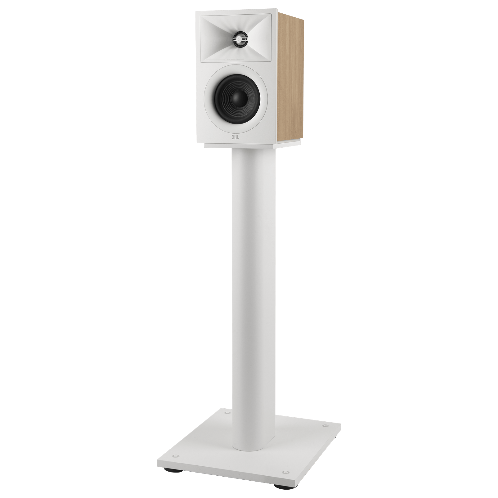 LS JBL Stage2 240B Front QtrLeft Without Grille On Base WHT - JBL Stage 240B - 240B - AudioCenteret AS