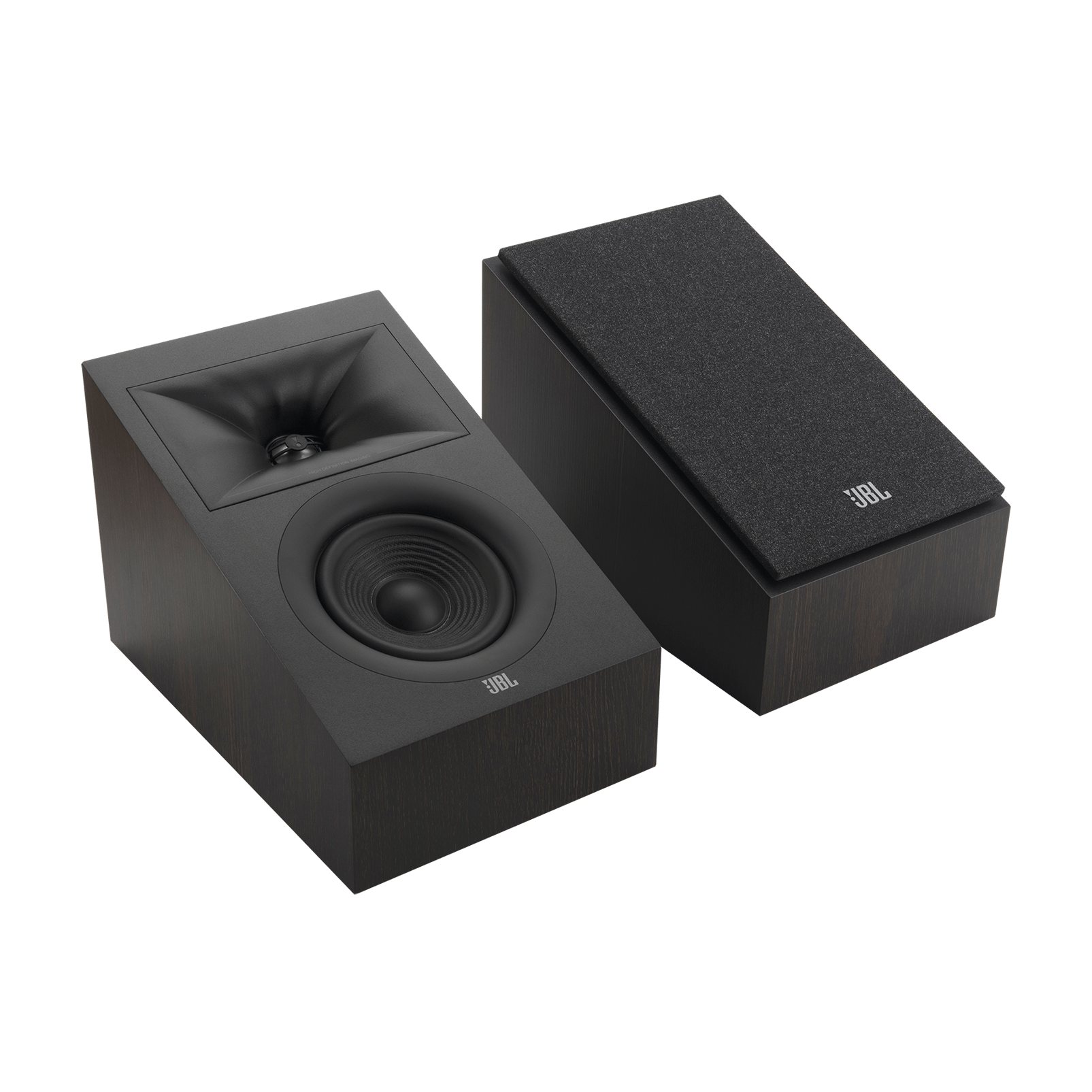 LS JBL Stage2 240H Front QtrRight Pair BLK hero - JBL Stage 240H - 240H - AudioCenteret AS