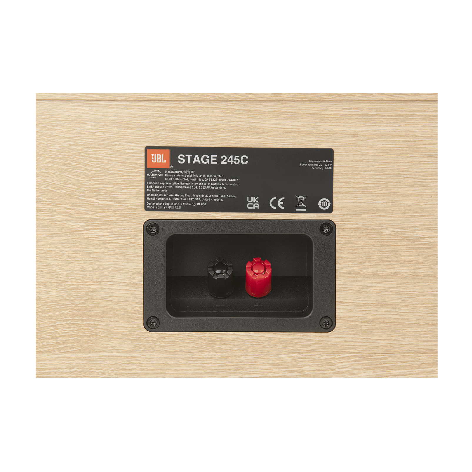 LS JBL Stage2 245C Back Detail WHT d7 - JBL Stage 245C - Stage 245C - AudioCenteret AS