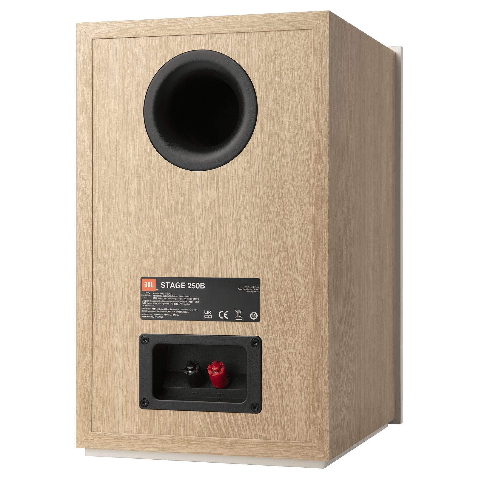 LS JBL Stage2 250B Back QtrLeft WHT - JBL Stage 250B - 250B - AudioCenteret AS