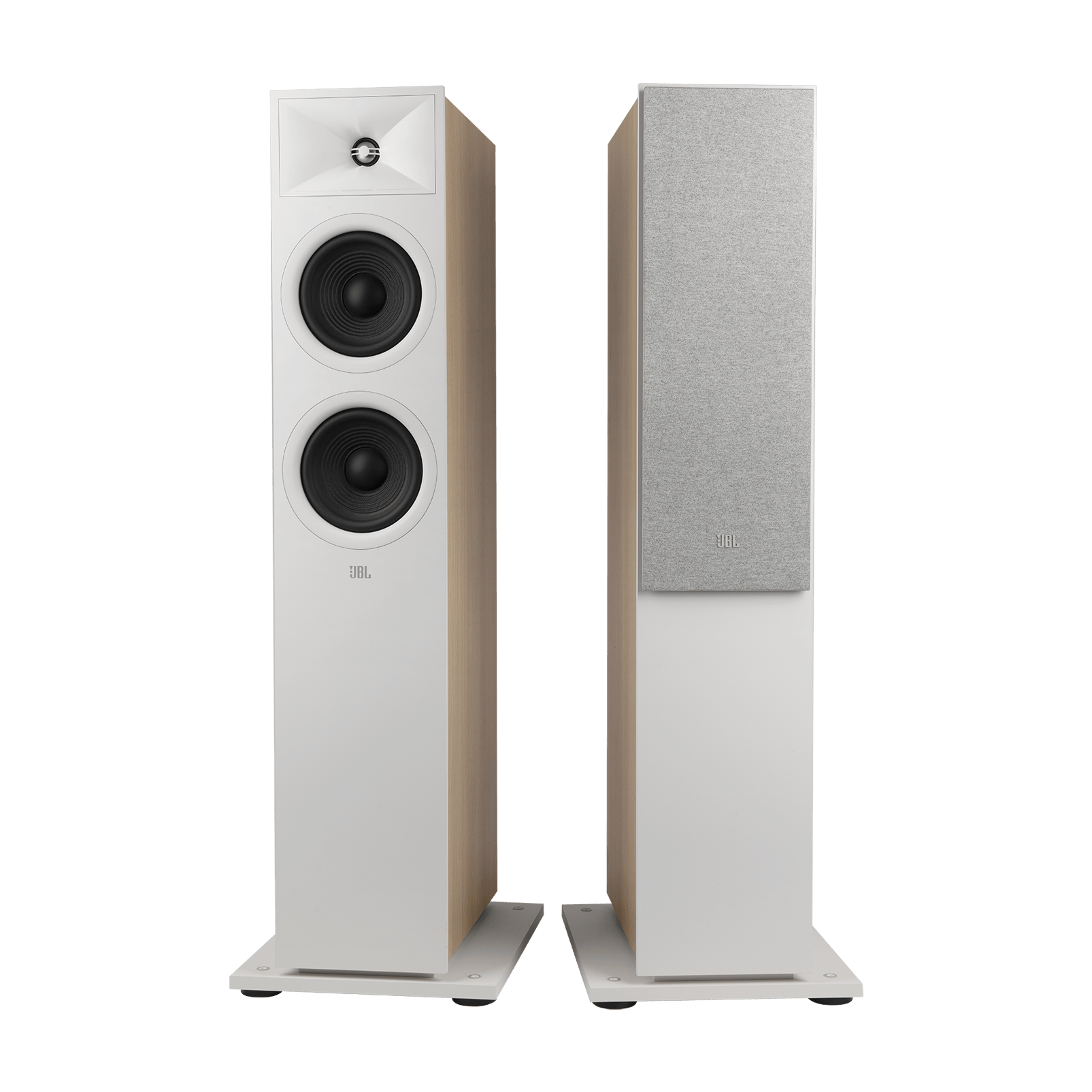 LS JBL Stage2 260F Front Hero Pair WHT hero - JBL Stage 260F - STAGE 260F - AudioCenteret AS