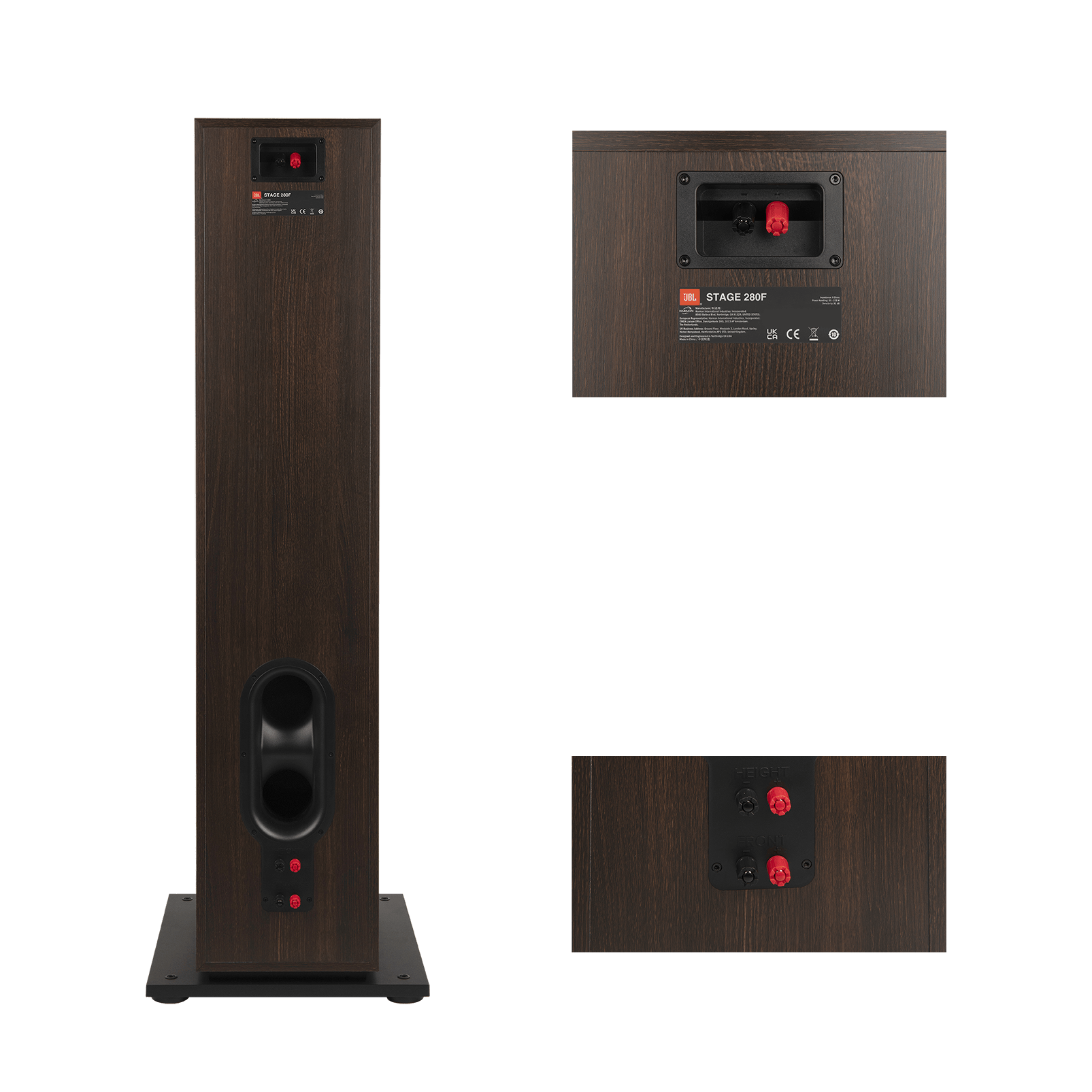 LS JBL Stage2 280F Back Detail 3 BLK - JBL Stage 280F - Stage 280F - AudioCenteret AS