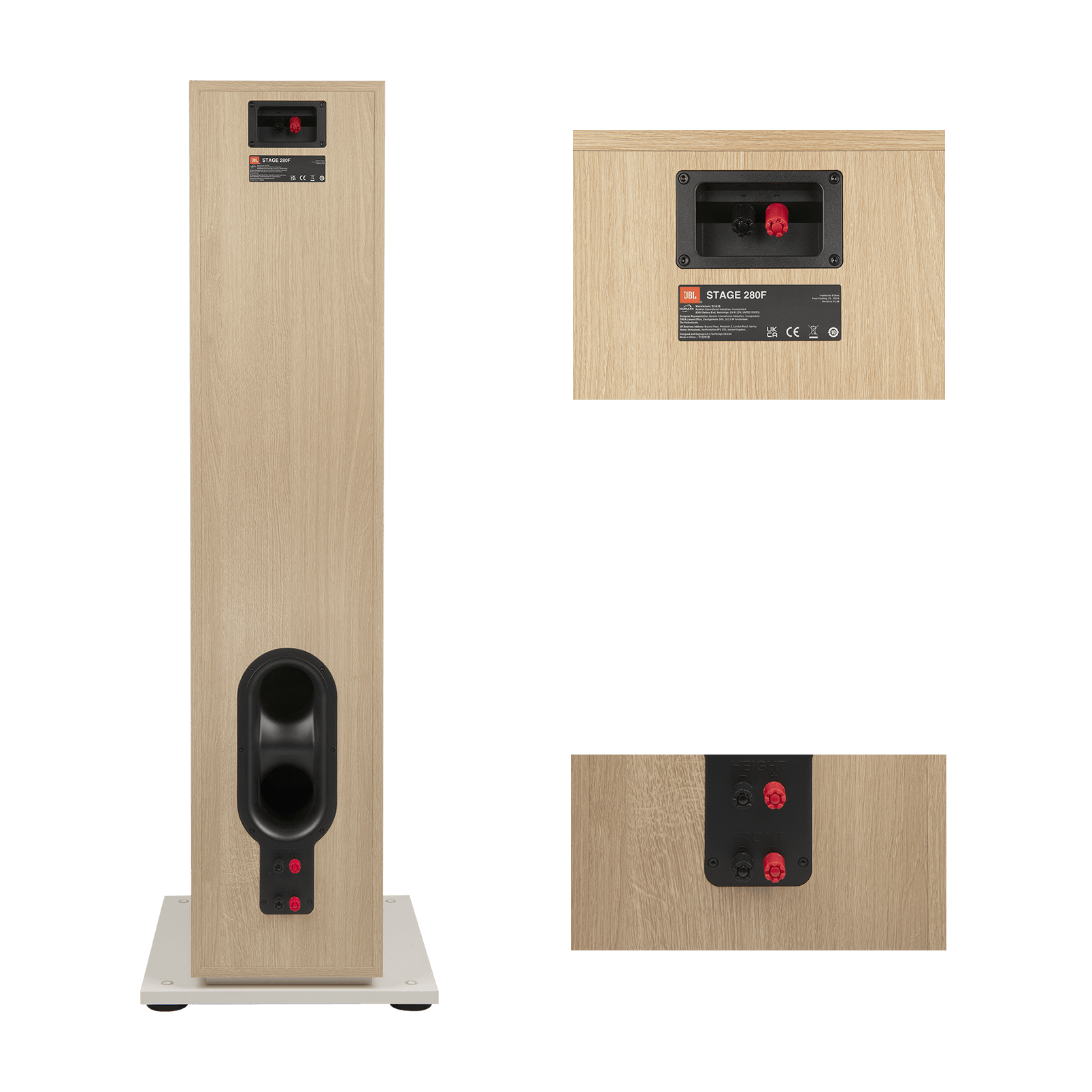 LS JBL Stage2 280F Back Detail 3 WHT - JBL Stage 280F - Stage 280F - AudioCenteret AS