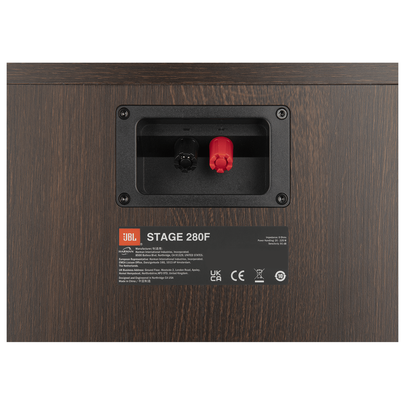 LS JBL Stage2 280F Back Detail BLK - JBL Stage 280F - Stage 280F - AudioCenteret AS